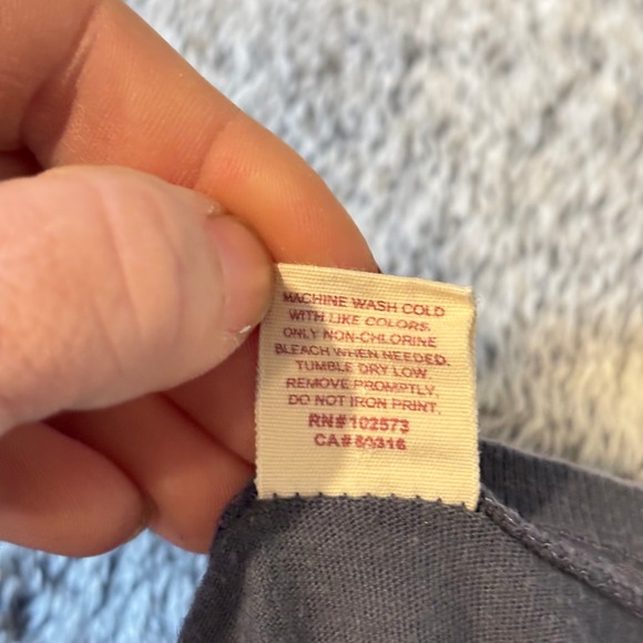 Vtg Hollister Y2K Womens Shirt Top Retro Spell Out Gray Blue S Fitted 19641 - Picture 11 of 11